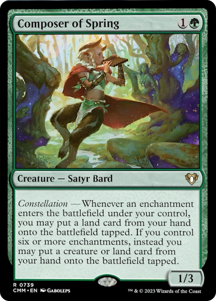 Composer of Spring [Commander Masters] | GrognardGamesBatavia