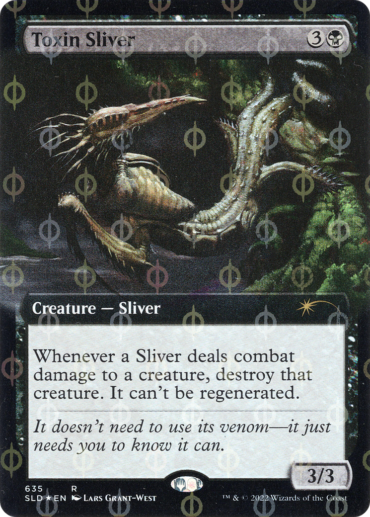 Toxin Sliver (Extended Art) (Step-and-Compleat Foil) [Secret Lair Drop Promos] | GrognardGamesBatavia