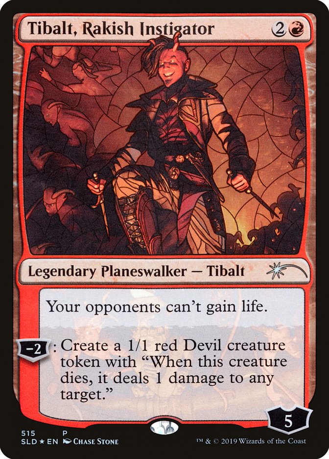 Tibalt, Rakish Instigator (Stained Glass) [Secret Lair Drop Promos] | GrognardGamesBatavia