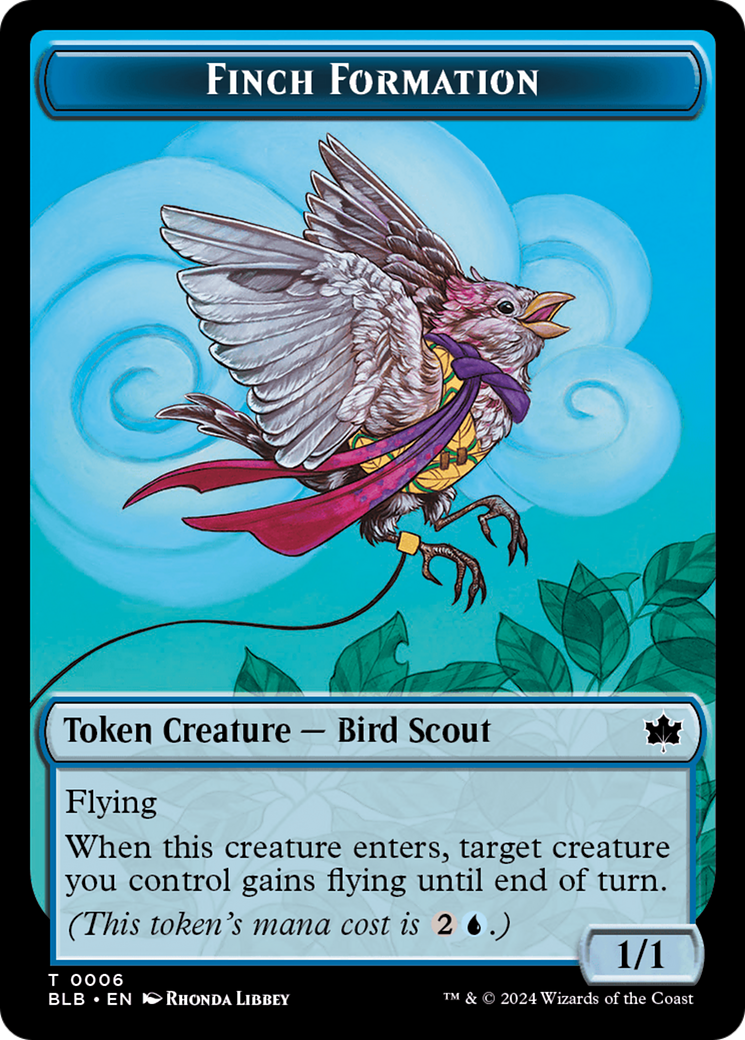 Finch Formation Token [Bloomburrow Tokens] | GrognardGamesBatavia