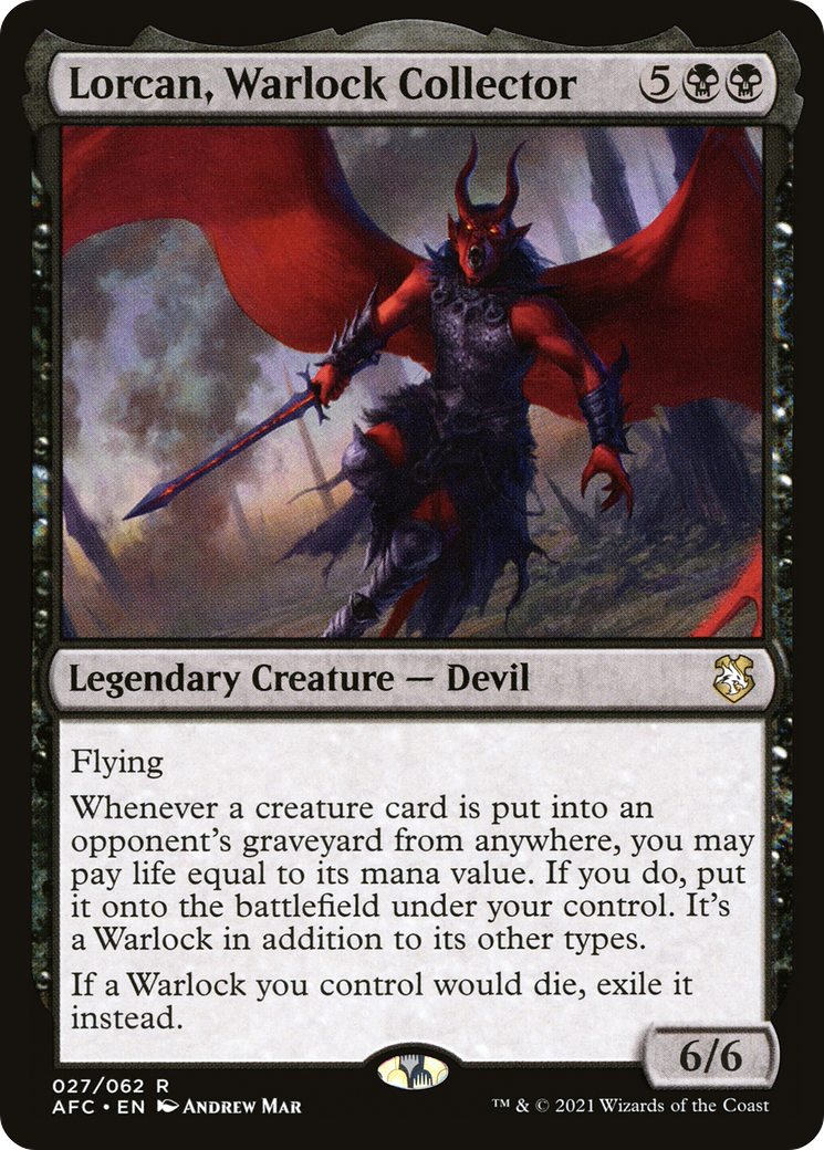 Lorcan, Warlock Collector [Dungeons & Dragons: Adventures in the Forgotten Realms Commander] | GrognardGamesBatavia