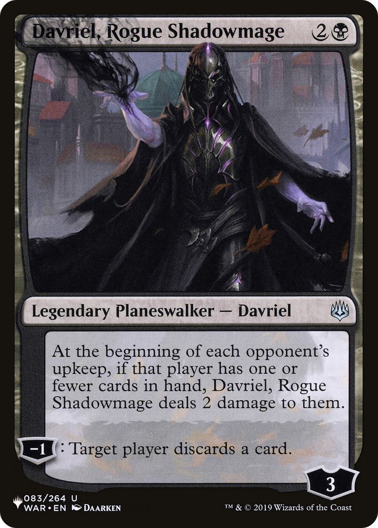 Davriel, Rogue Shadowmage [The List Reprints] | GrognardGamesBatavia