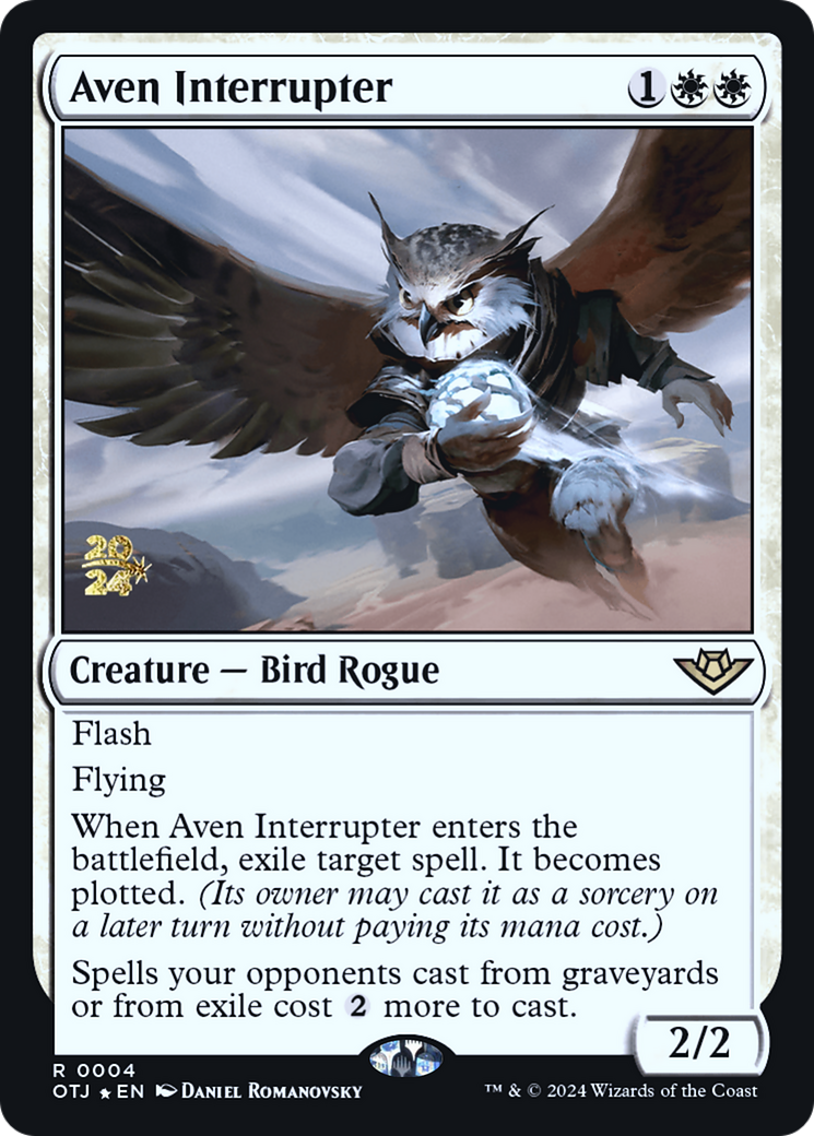 Aven Interrupter [Outlaws of Thunder Junction Prerelease Promos] | GrognardGamesBatavia