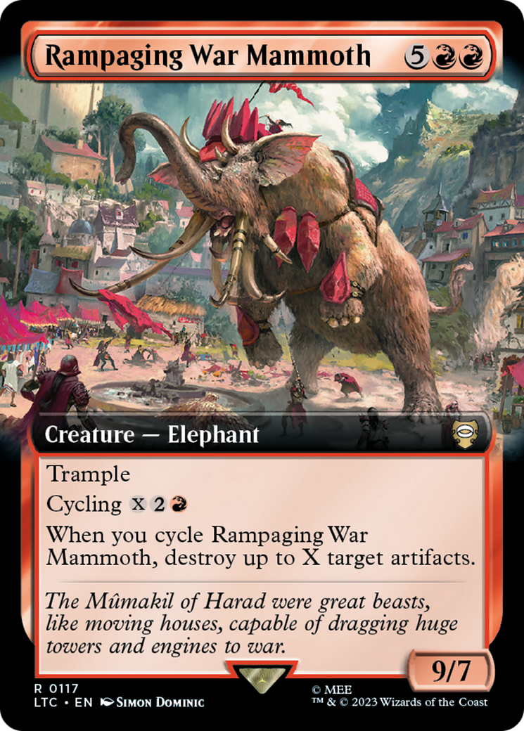 Rampaging War Mammoth (Extended Art) [The Lord of the Rings: Tales of Middle-Earth Commander] | GrognardGamesBatavia