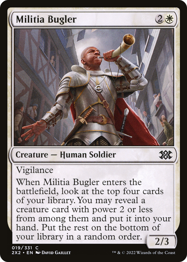 Militia Bugler [Double Masters 2022] | GrognardGamesBatavia