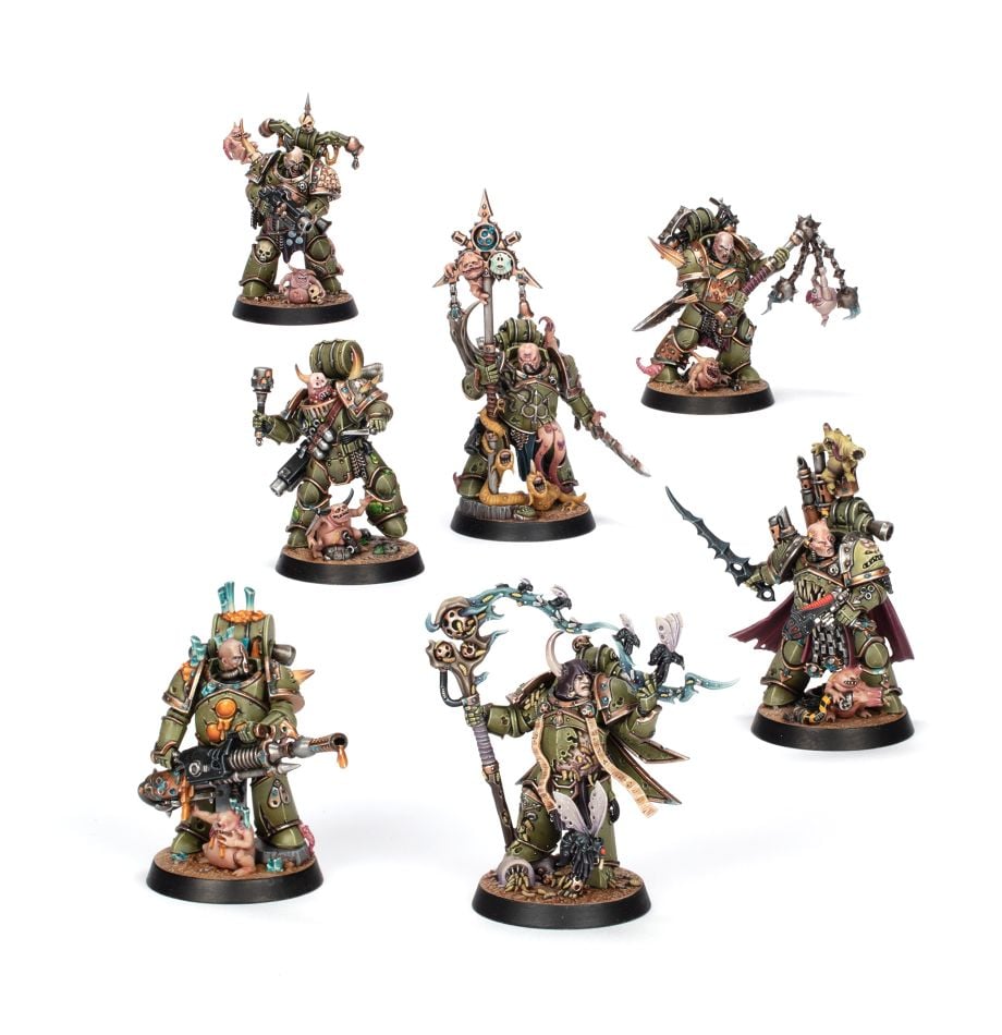 Space Marines Heroes Series 3 – Death Guard Display | GrognardGamesBatavia