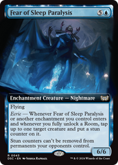 Fear of Sleep Paralysis (Extended Art) [Duskmourn: House of Horror Commander] | GrognardGamesBatavia