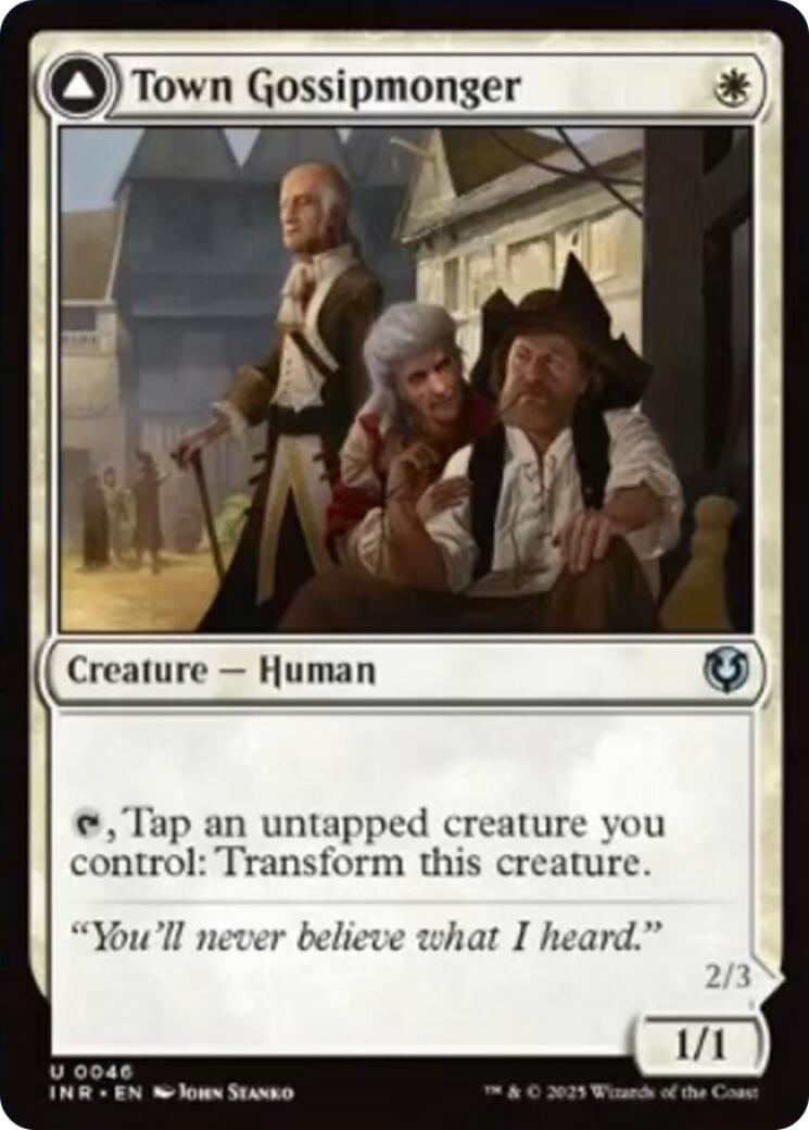 Town Gossipmonger // Incited Rabble [Innistrad Remastered] | GrognardGamesBatavia