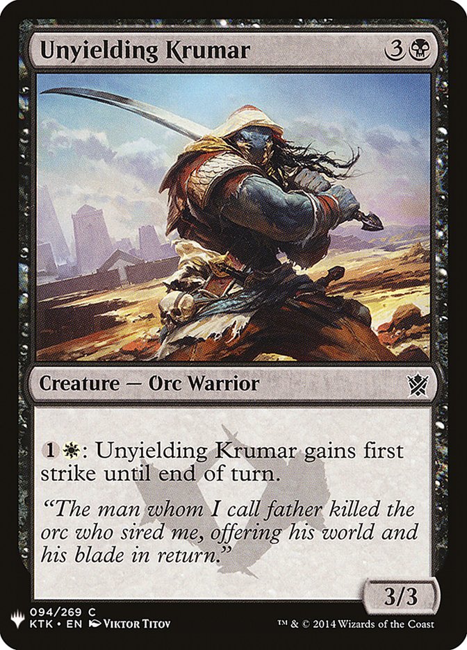 Unyielding Krumar [Mystery Booster] | GrognardGamesBatavia