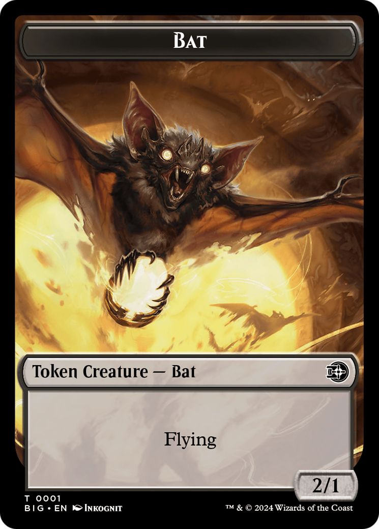 Bat Token [Outlaws of Thunder Junction: The Big Score Tokens] | GrognardGamesBatavia