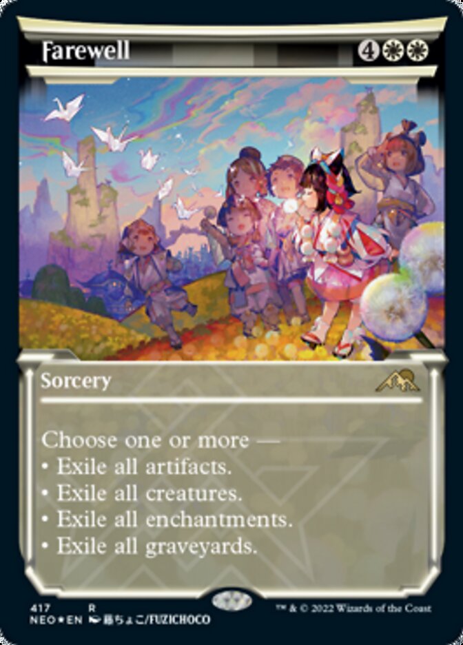 Farewell (Showcase) (Foil Etched) [Kamigawa: Neon Dynasty] | GrognardGamesBatavia