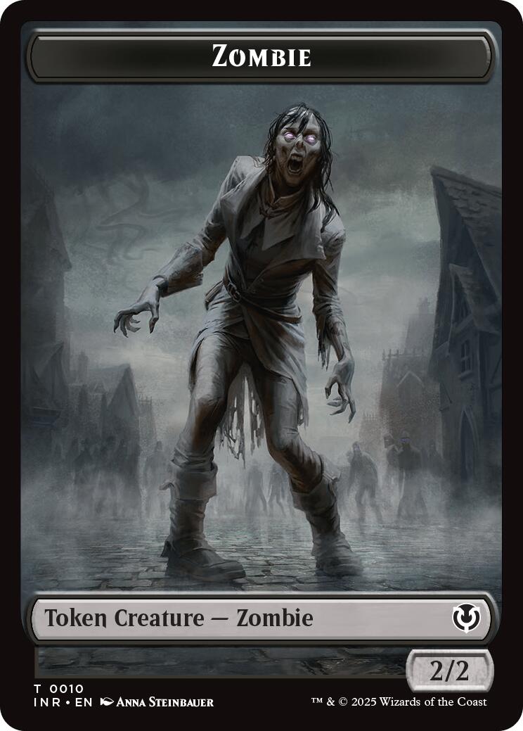 Zombie (0010) // Blood Double-Sided Token [Innistrad Remastered Tokens] | GrognardGamesBatavia