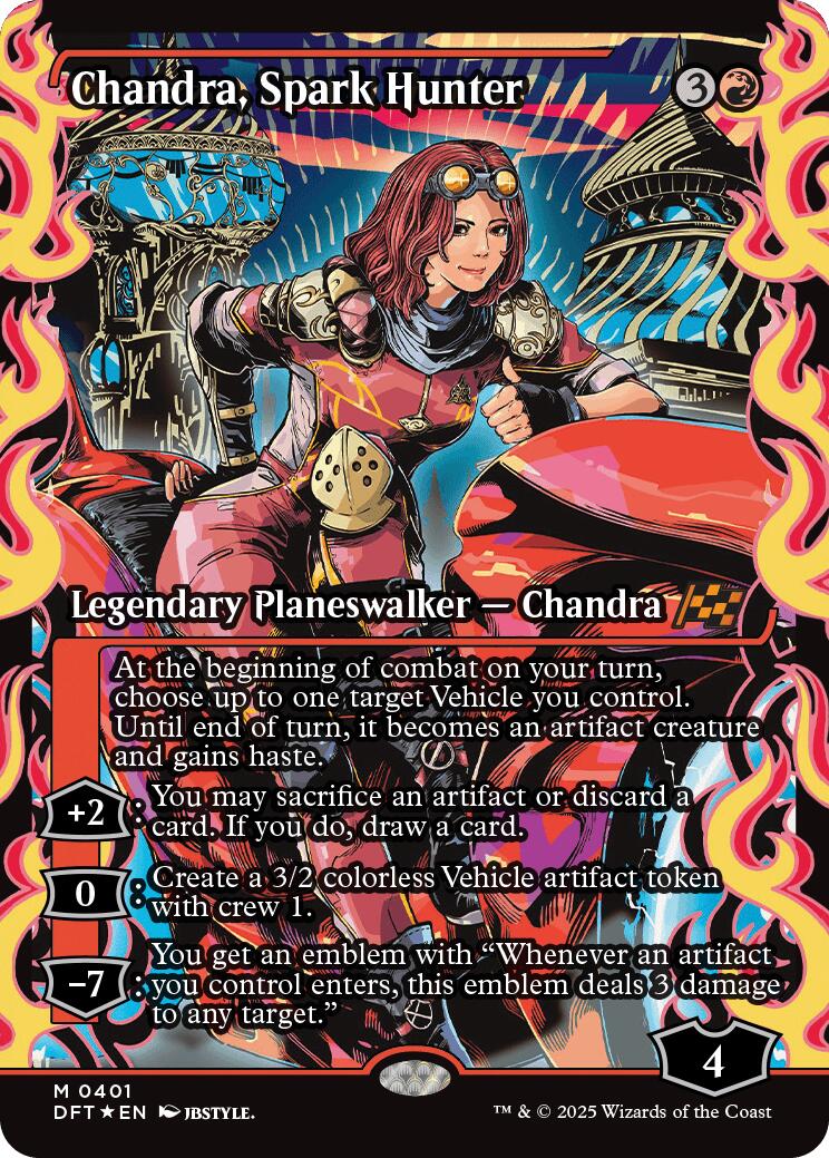 Chandra, Spark Hunter (Showcase) (Japanese) [Aetherdrift] | GrognardGamesBatavia