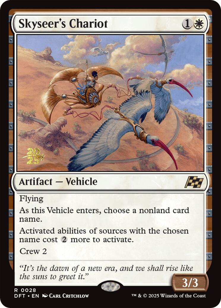 Skyseer's Chariot [Aetherdrift Prerelease Promos] | GrognardGamesBatavia