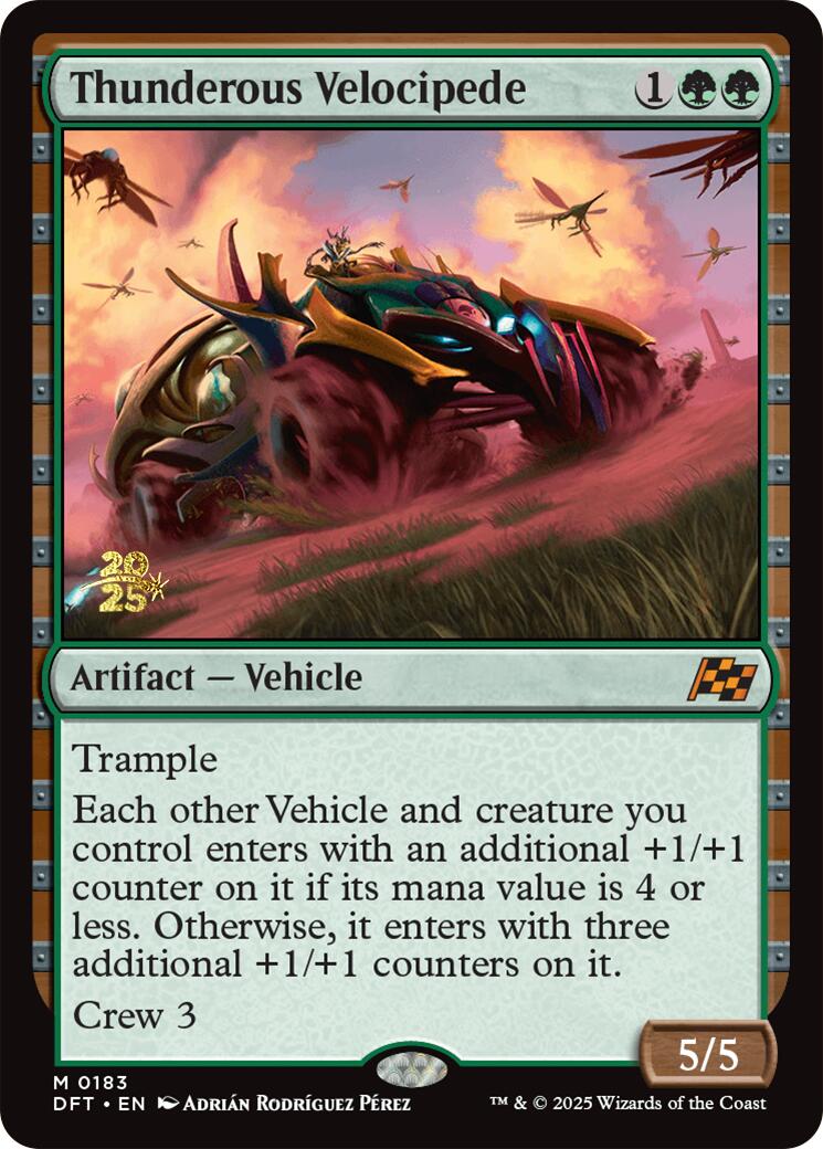 Thunderous Velocipede [Aetherdrift Prerelease Promos] | GrognardGamesBatavia