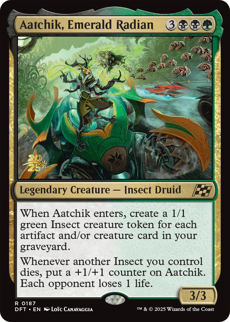 Aatchik, Emerald Radian [Aetherdrift Prerelease Promos] | GrognardGamesBatavia