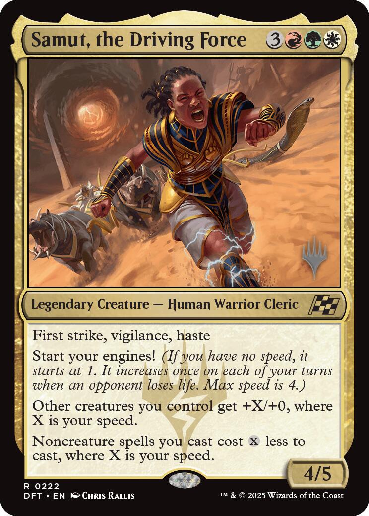 Samut, the Driving Force (Promo Pack) [Aetherdrift Promos] | GrognardGamesBatavia