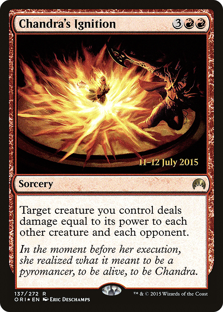 Chandra's Ignition [Magic Origins Prerelease Promos] | GrognardGamesBatavia