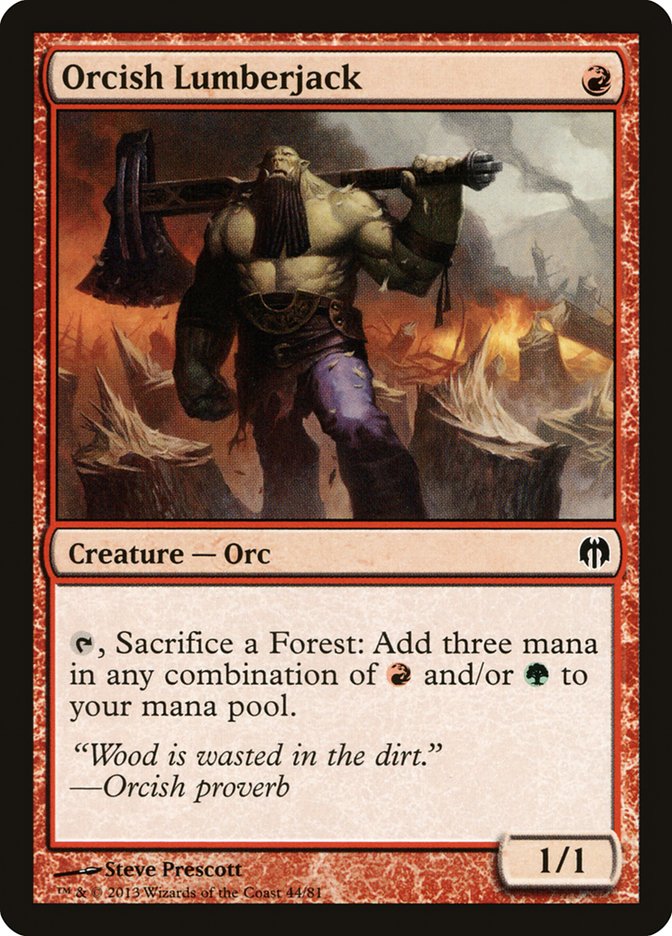 Orcish Lumberjack [Duel Decks: Heroes vs. Monsters] | GrognardGamesBatavia