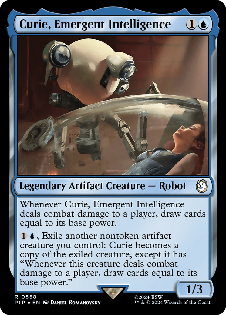 Curie, Emergent Intelligence (Surge Foil) [Fallout] | GrognardGamesBatavia