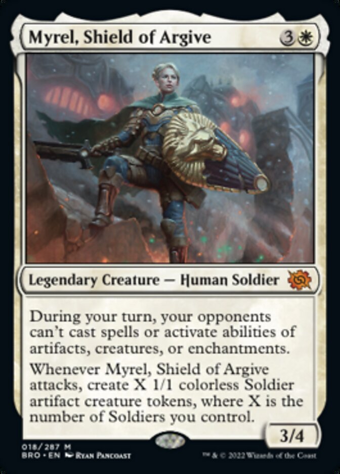 Myrel, Shield of Argive (Promo Pack) [The Brothers' War Promos] | GrognardGamesBatavia