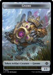 Gnome // Golem Double-Sided Token [The Lost Caverns of Ixalan Tokens] | GrognardGamesBatavia