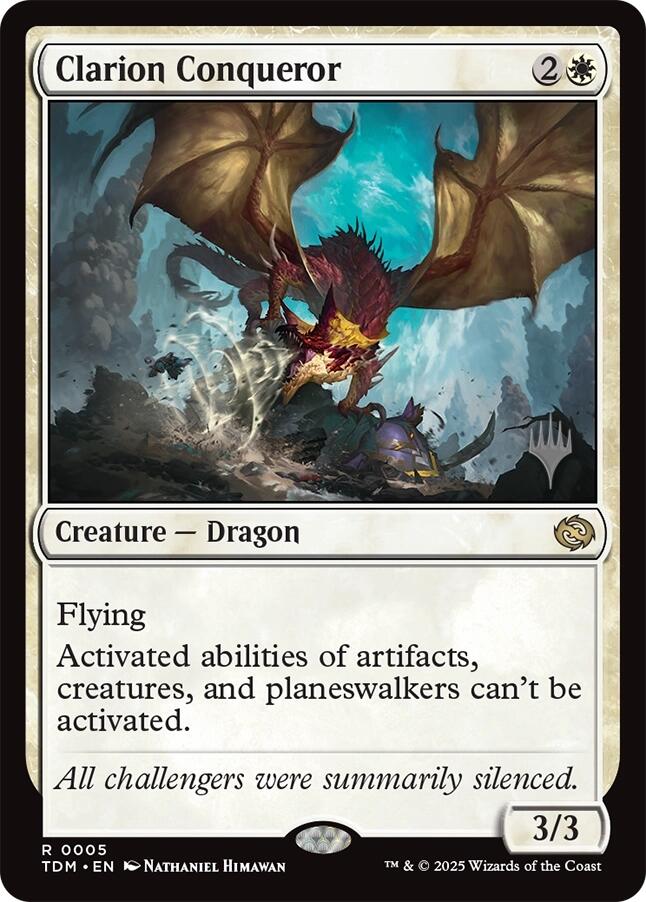 Clarion Conqueror [Tarkir: Dragonstorm Promos] | GrognardGamesBatavia