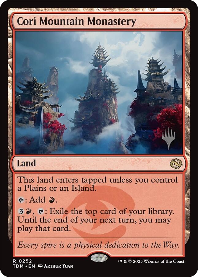 Cori Mountain Monastery [Tarkir: Dragonstorm Promos] | GrognardGamesBatavia