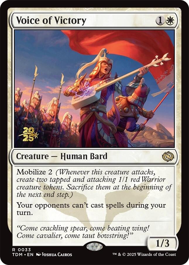 Voice of Victory [Tarkir: Dragonstorm Prerelease Promos] | GrognardGamesBatavia