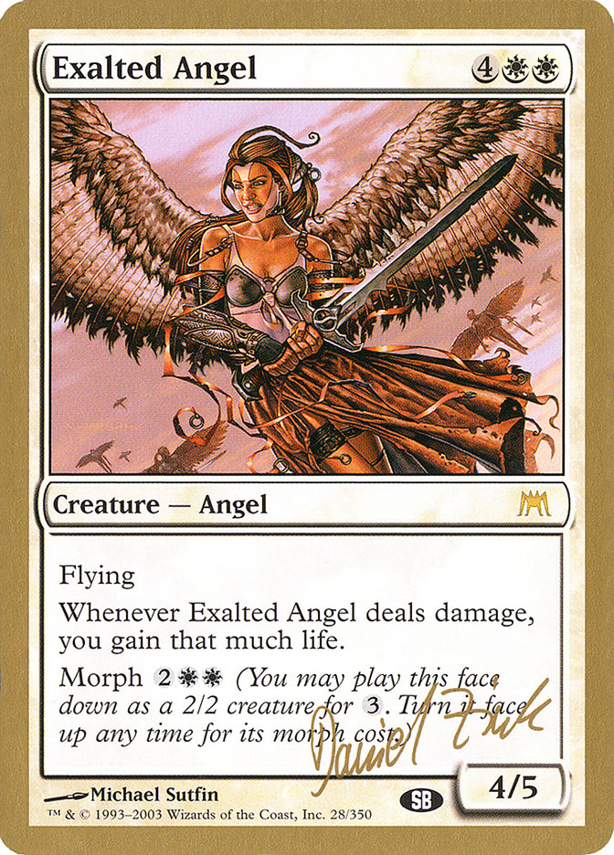 Exalted Angel (Daniel Zink) (SB) [World Championship Decks 2003] | GrognardGamesBatavia