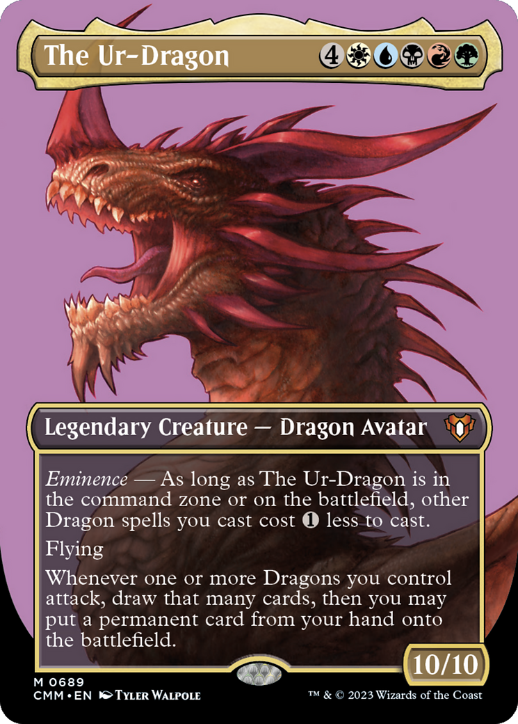 The Ur-Dragon (Borderless Profile) [Commander Masters] | GrognardGamesBatavia