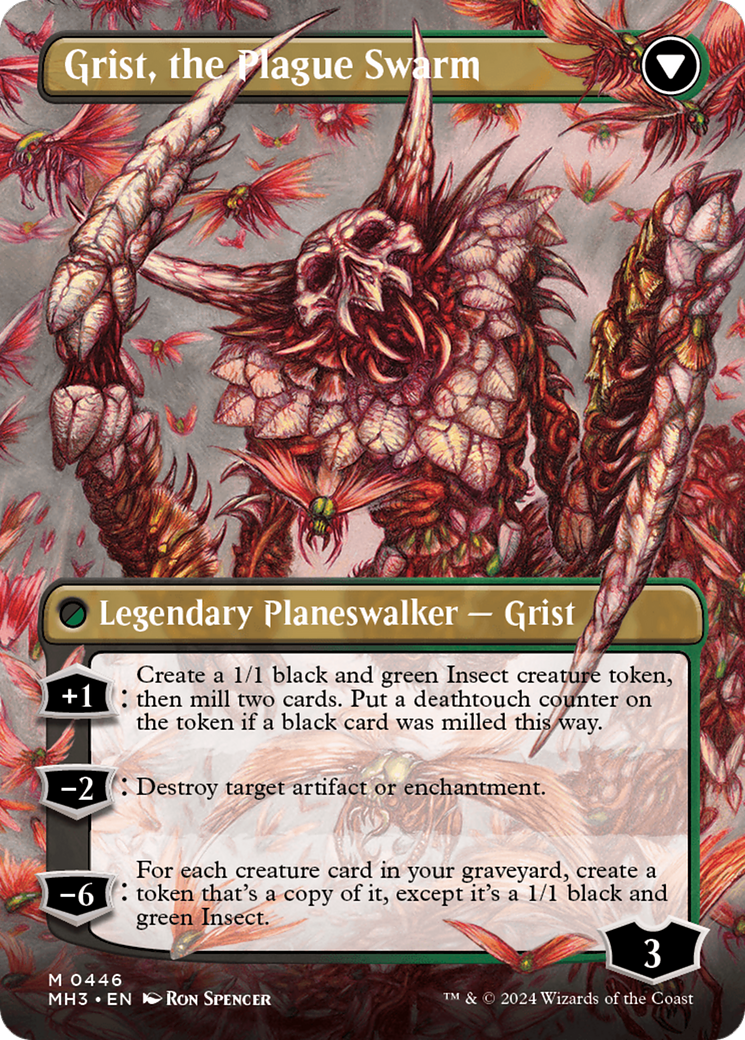 Grist, Voracious Larva // Grist, the Plague Swarm (Borderless) [Modern Horizons 3] | GrognardGamesBatavia