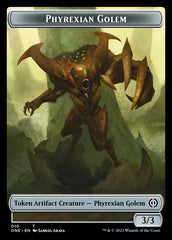 Rebel // Phyrexian Golem Double-Sided Token [Phyrexia: All Will Be One Tokens] | GrognardGamesBatavia