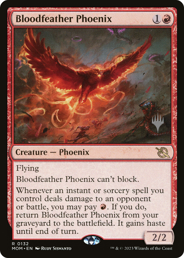 Bloodfeather Phoenix (Promo Pack) [March of the Machine Promos] | GrognardGamesBatavia