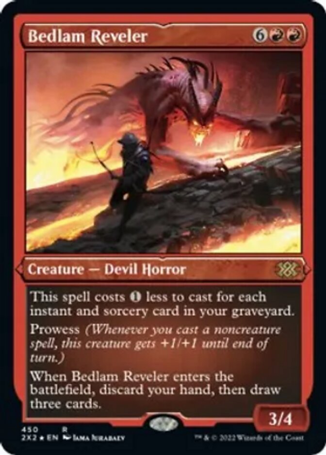 Bedlam Reveler (Foil Etched) [Double Masters 2022] | GrognardGamesBatavia