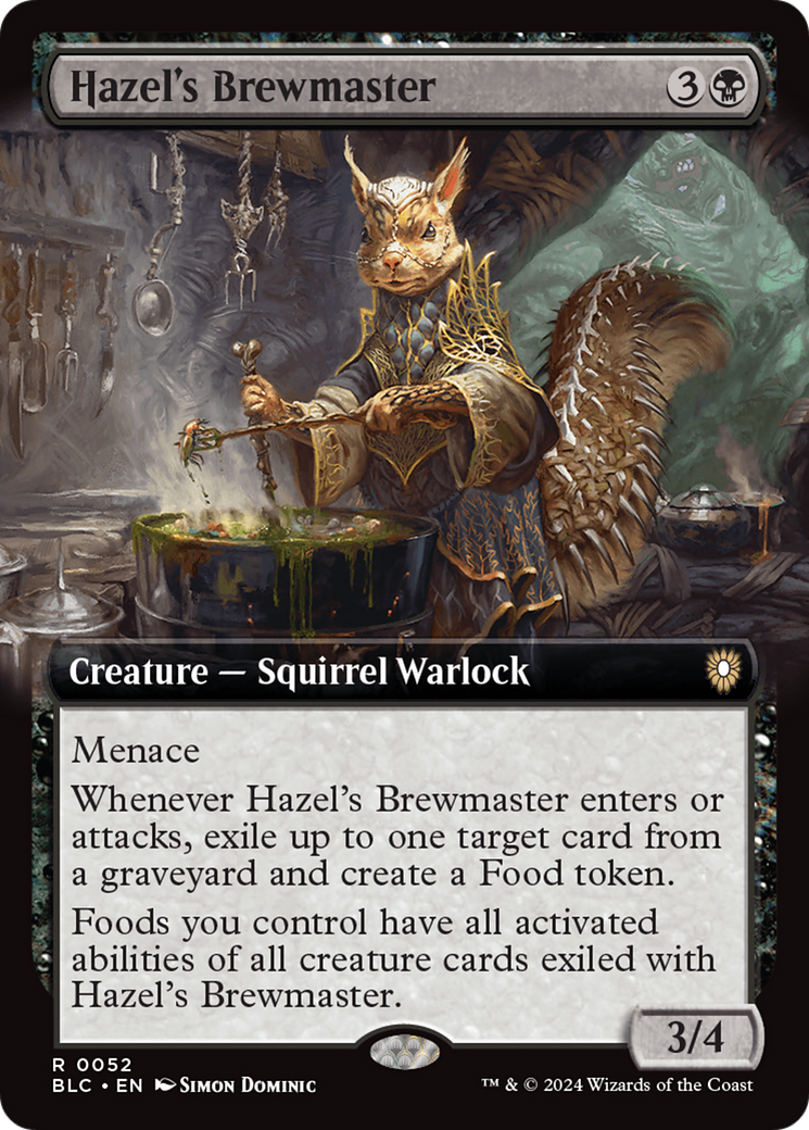 Hazel's Brewmaster (Extended Art) [Bloomburrow Commander] | GrognardGamesBatavia