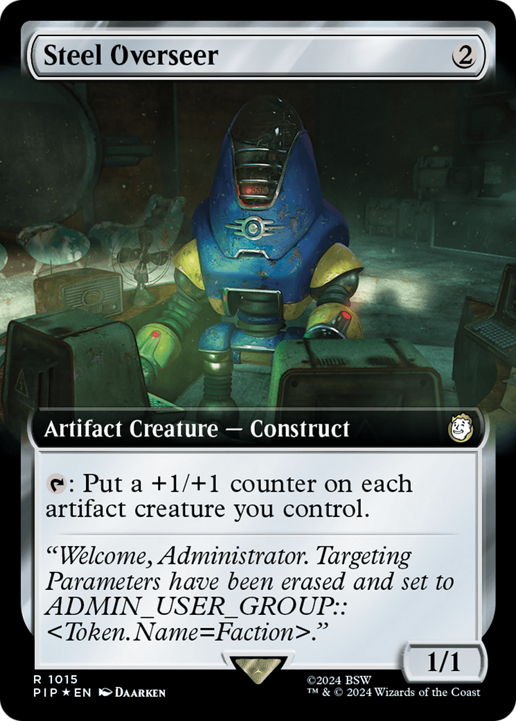 Steel Overseer (Extended Art) (Surge Foil) [Fallout] | GrognardGamesBatavia