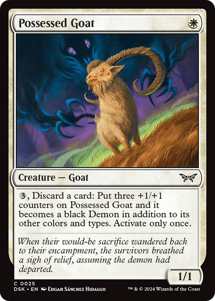 Possessed Goat [Duskmourn: House of Horror] | GrognardGamesBatavia