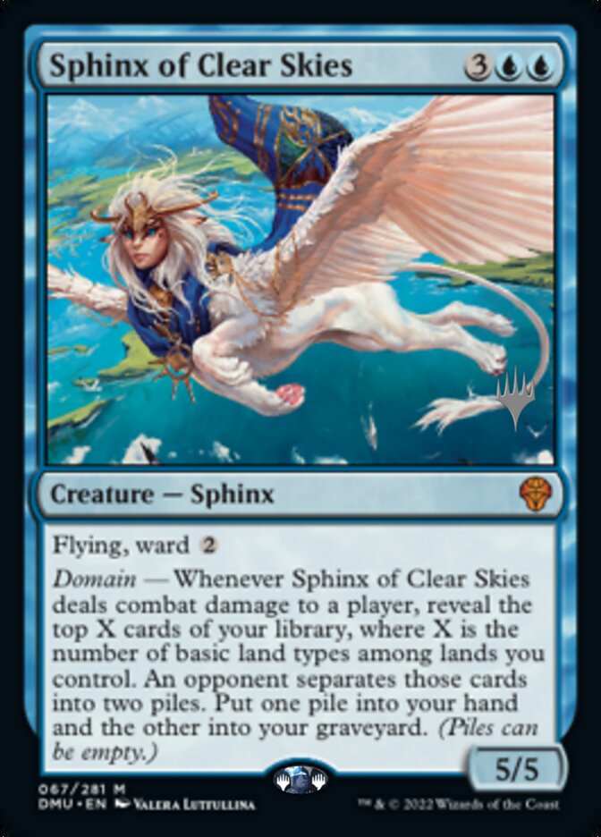 Sphinx of Clear Skies (Promo Pack) [Dominaria United Promos] | GrognardGamesBatavia