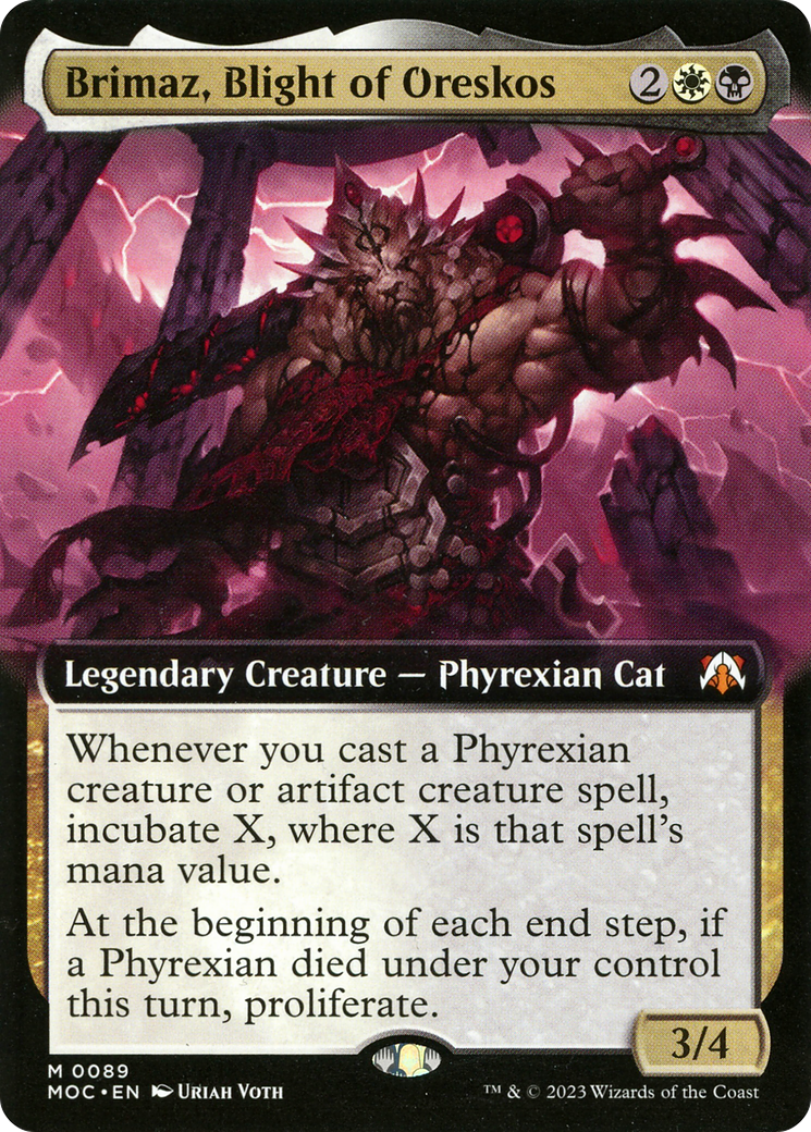 Brimaz, Blight of Oreskos (Extended Art) [March of the Machine Commander] | GrognardGamesBatavia