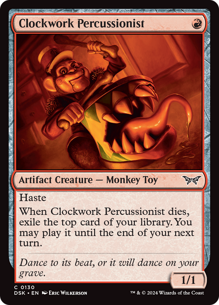 Clockwork Percussionist (0130) [Duskmourn: House of Horror] | GrognardGamesBatavia