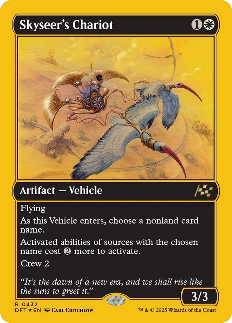 Skyseer's Chariot (First-Place Foil) [Aetherdrift] | GrognardGamesBatavia