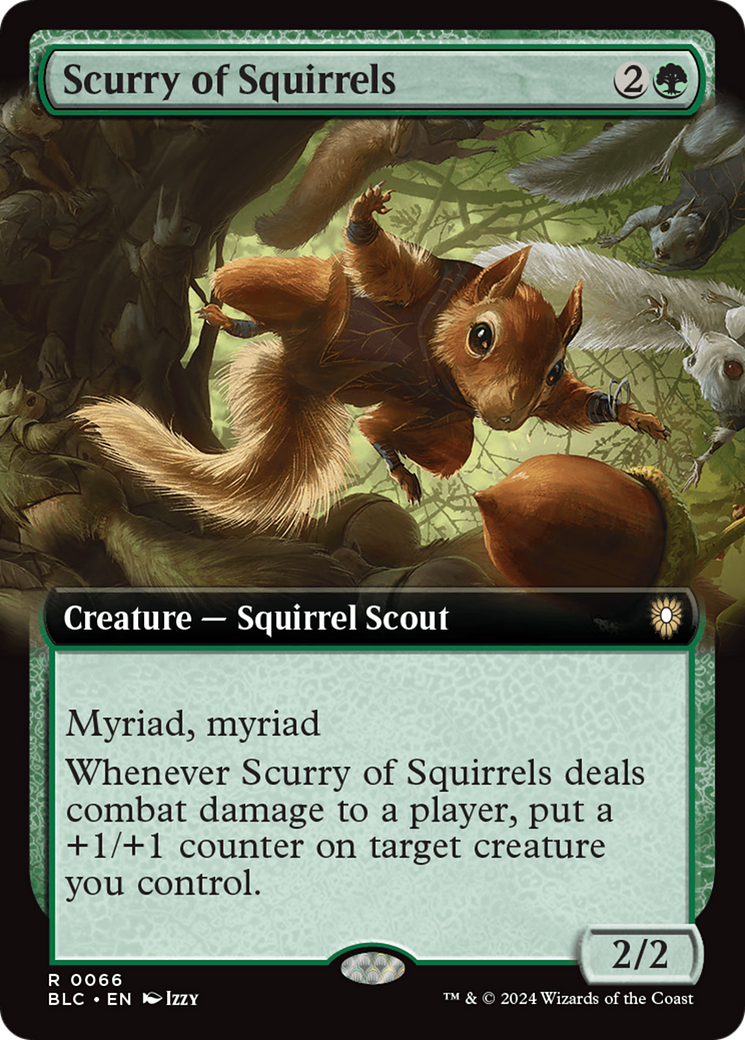 Scurry of Squirrels (Extended Art) [Bloomburrow Commander] | GrognardGamesBatavia