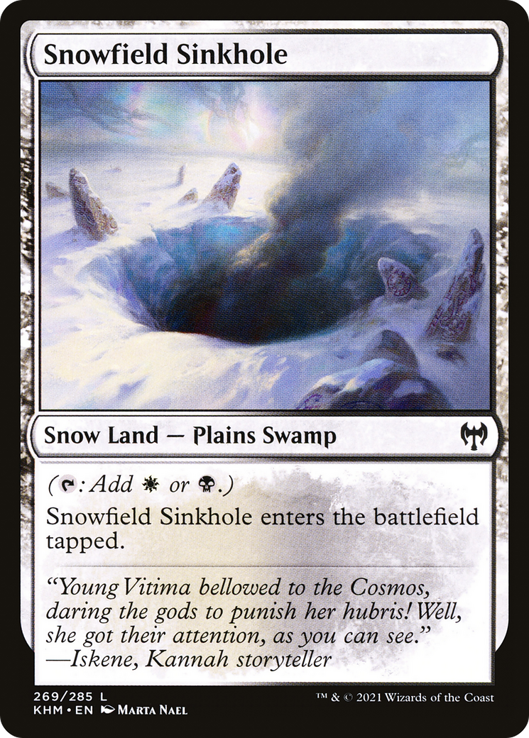 Snowfield Sinkhole [Kaldheim] | GrognardGamesBatavia