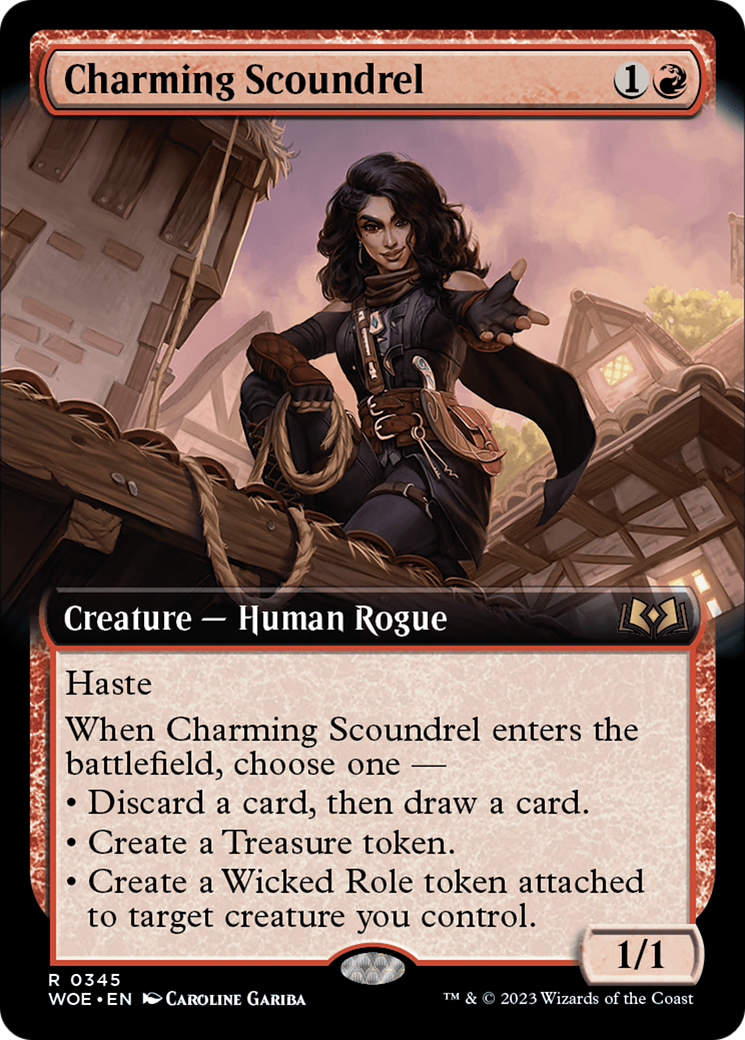 Charming Scoundrel (Extended Art) [Wilds of Eldraine] | GrognardGamesBatavia