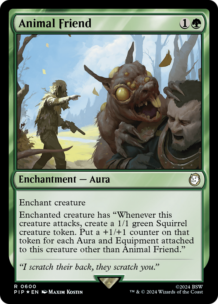 Animal Friend (Surge Foil) [Fallout] | GrognardGamesBatavia