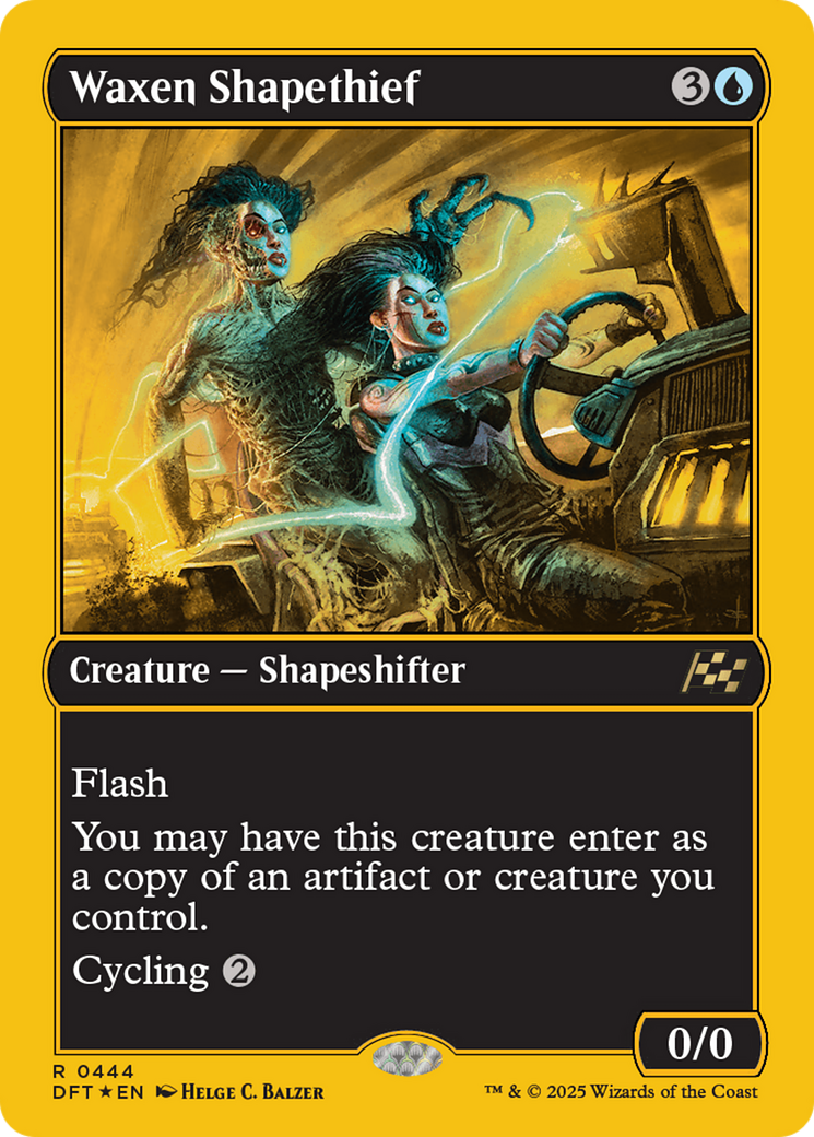 Waxen Shapethief (First-Place Foil) [Aetherdrift] | GrognardGamesBatavia