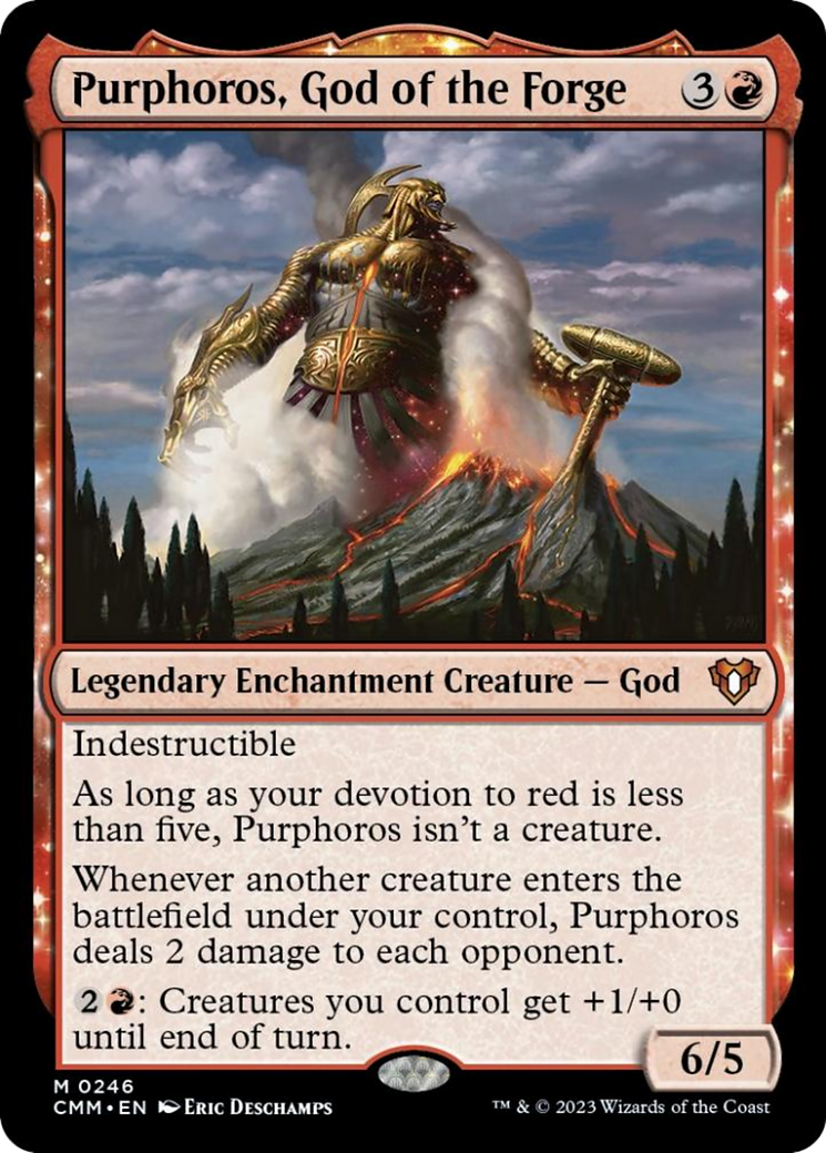 Purphoros, God of the Forge [Commander Masters] | GrognardGamesBatavia