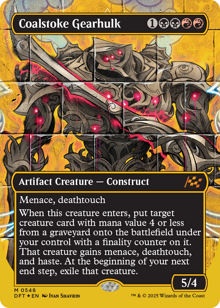 Coalstoke Gearhulk (Borderless) (First-Place Foil) [Aetherdrift] | GrognardGamesBatavia