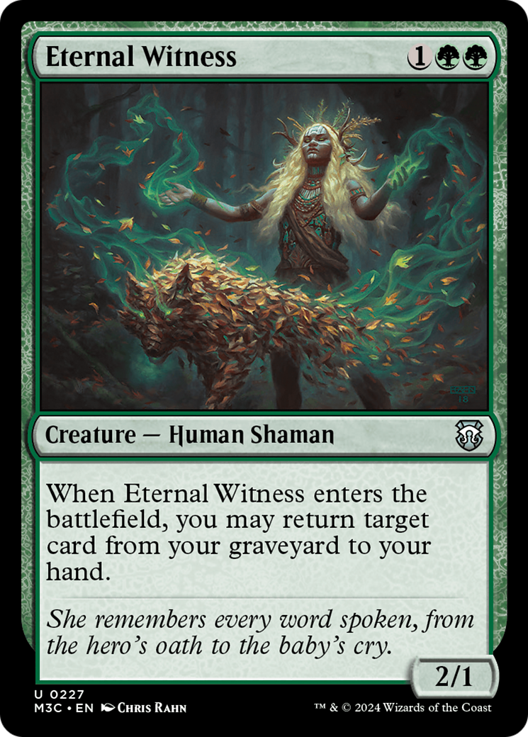 Eternal Witness (Ripple Foil) [Modern Horizons 3 Commander] | GrognardGamesBatavia